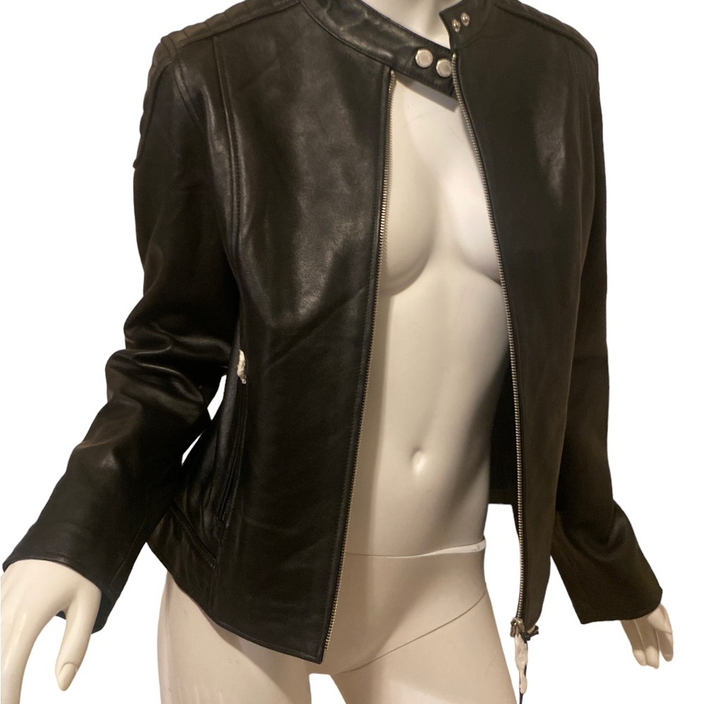 NWT WILLIAM RAST Moto Style Leather Jacket, size Medium - Picture 6 of 16